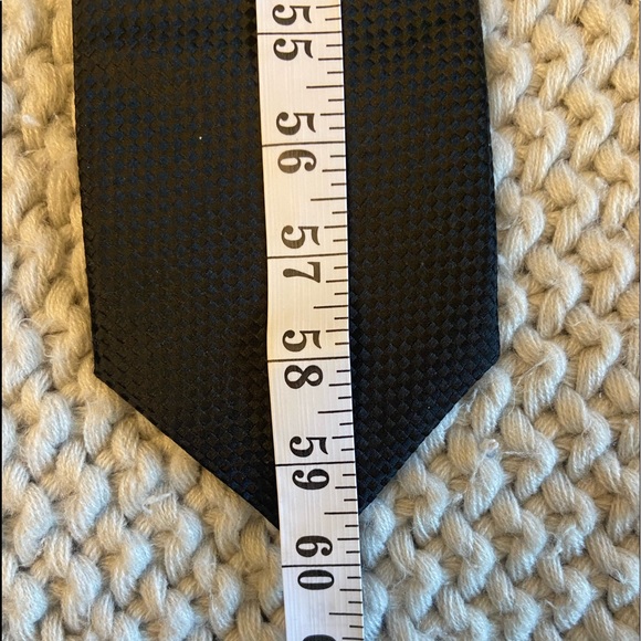 Roberto Villini Couture handmade black silk neck tie - Picture 5 of 6